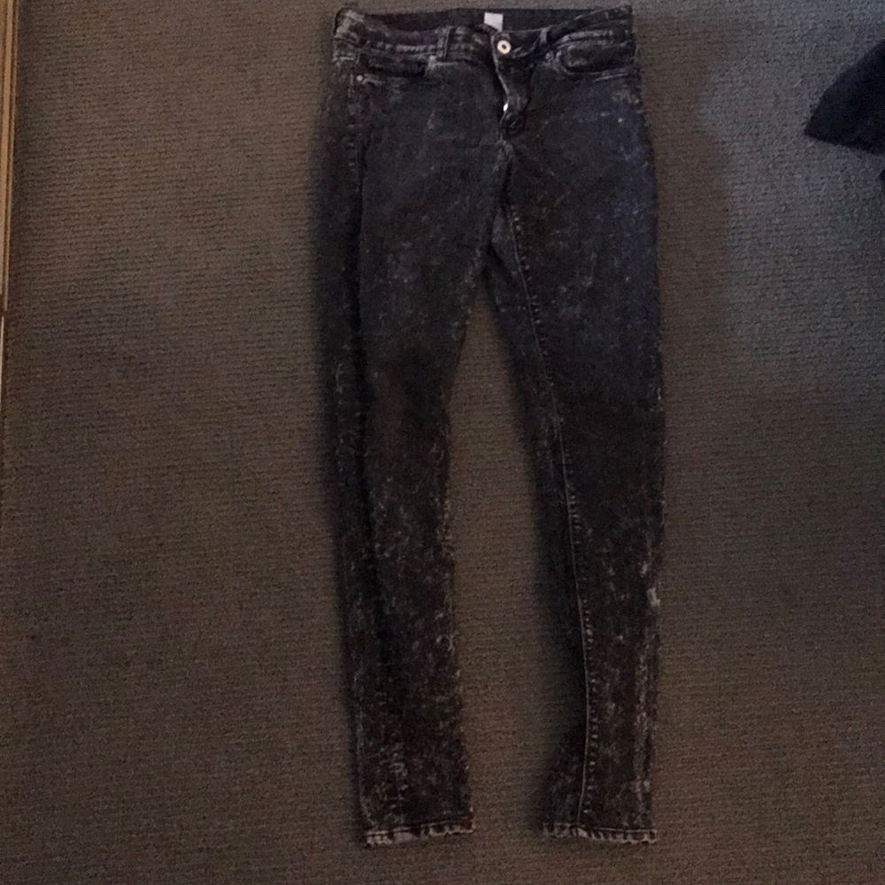 Acid-washed jeans